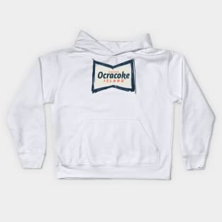 Ocracoke Island, NC Summertime Vacationing Bowtie Sign Kids Hoodie